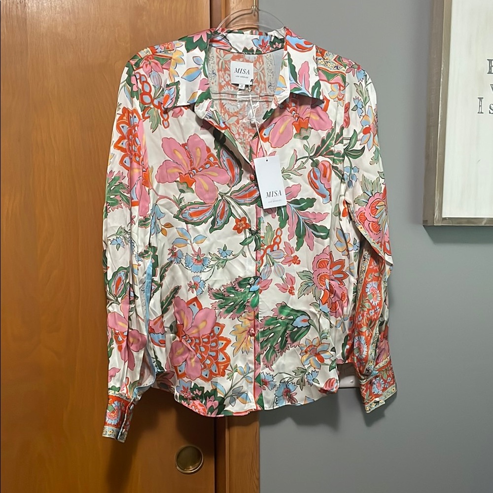 Misa Floral Button-Up Shirt